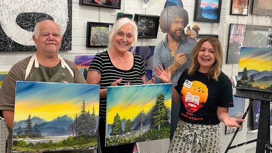 What to Expect at Your First Bob Ross Painting Class (And Why You’ll Be Glad You Came!)