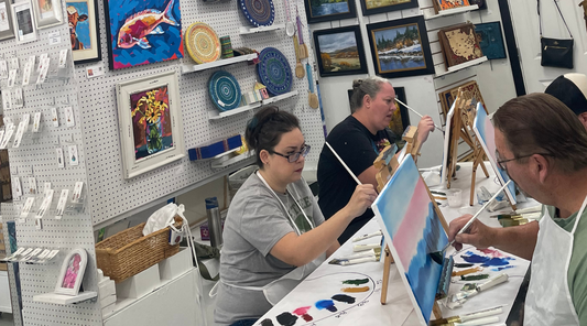 Bob Ross Painting Classes at Ethan’s Gallery & Studio in Arvada, CO