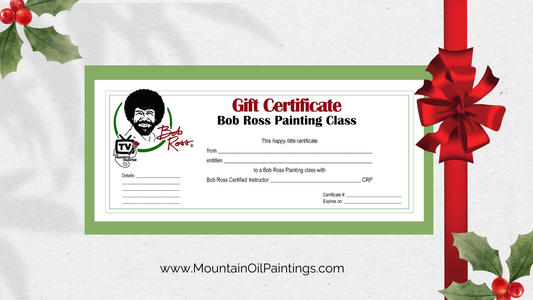 Gift Certificate for Bob Ross Painting Lessons Now Available