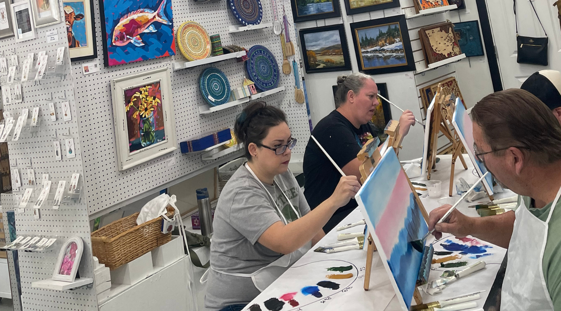 Bob Ross Painting Classes at Ethan’s Gallery & Studio in Arvada, CO