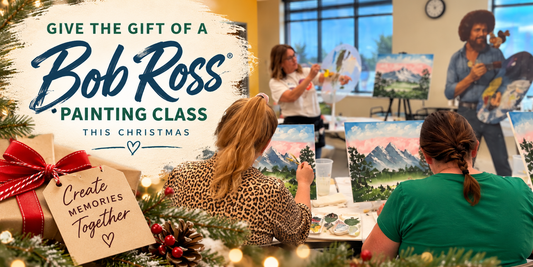 Give the Gift of Creativity This Christmas: Take a Bob Ross® Painting Class Together