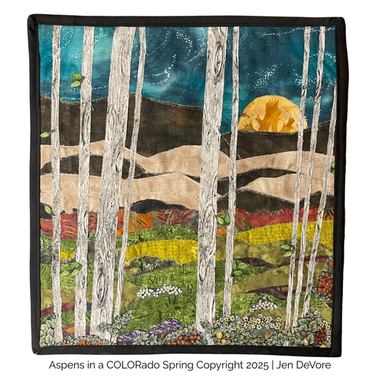 Aspens in a COLORado Spring – Quilted Wall Hanging