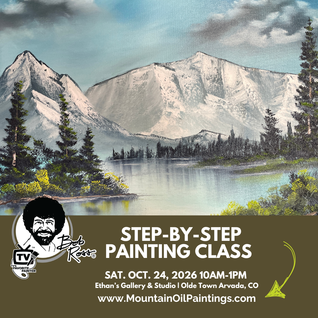 3-Hour Bob Ross® Wet-on-Wet Technique® Oil Painting Workshop Saturday, October 24, 2026 10am to 1pm